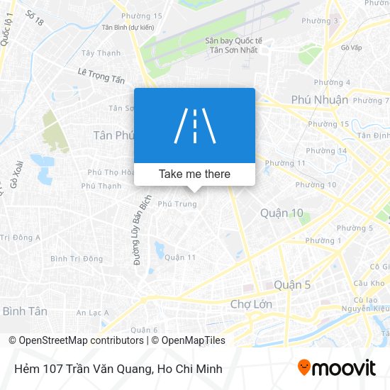Hẻm 107 Trần Văn Quang map