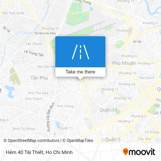Hẻm 40 Tái Thiết map