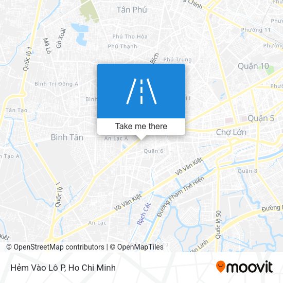 Hẻm Vào Lô P map