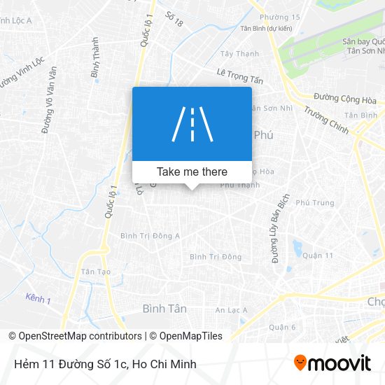Hẻm 11 Đường Số 1c map