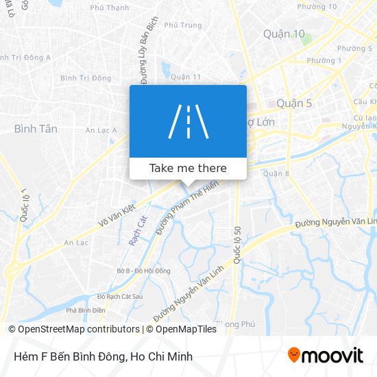 Hẻm F Bến Bình Đông map