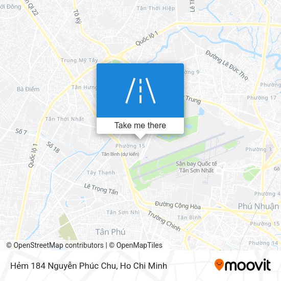Hẻm 184 Nguyễn Phúc Chu map