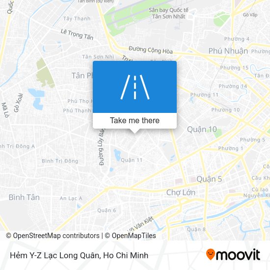 Hẻm Y-Z Lạc Long Quân map