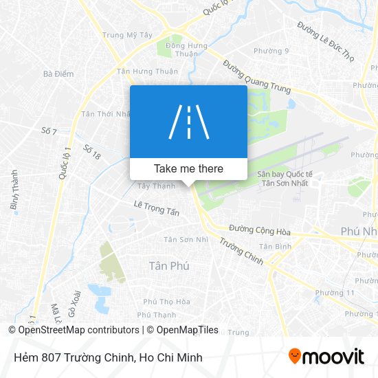 Hẻm 807 Trường Chinh map