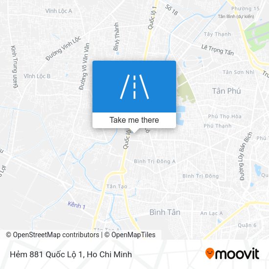 Hẻm 881 Quốc Lộ 1 map