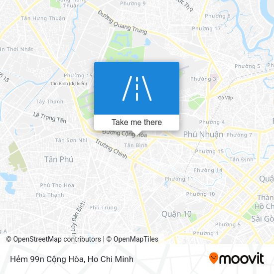 Hẻm 99n Cộng Hòa map
