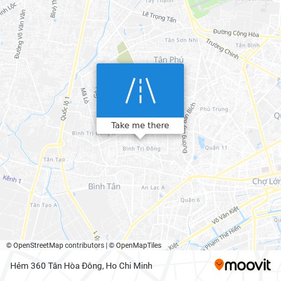 Hẻm 360 Tân Hòa Đông map