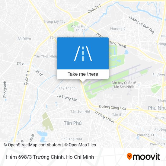Hẻm 698/3 Trường Chinh map