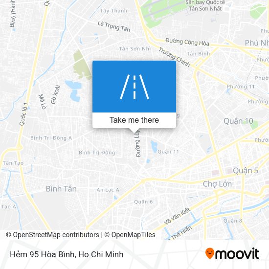 Hẻm 95 Hòa Bình map