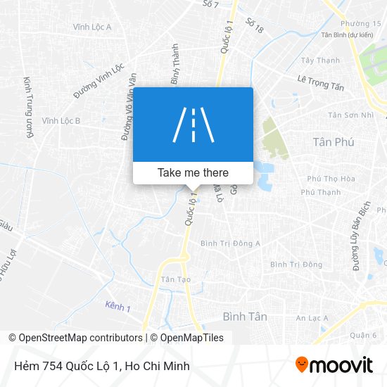 Hẻm 754 Quốc Lộ 1 map