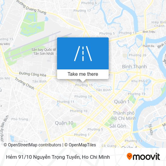 Hẻm 91/10 Nguyễn Trọng Tuyển map