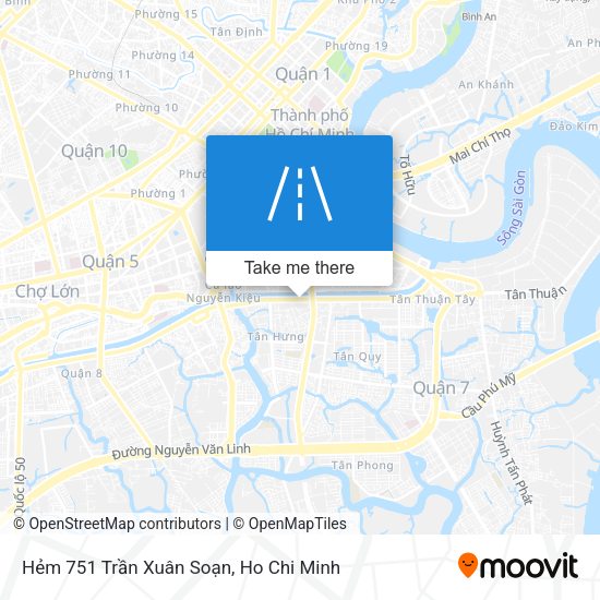 Hẻm 751 Trần Xuân Soạn map