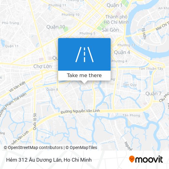 Hẻm 312 Âu Dương Lân map