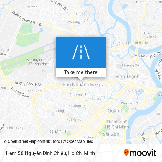 Hẻm 58 Nguyễn Đình Chiểu map