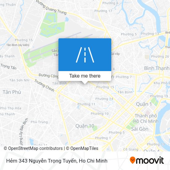 Hẻm 343 Nguyễn Trọng Tuyển map