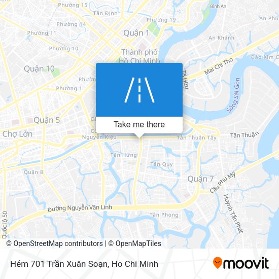Hẻm 701 Trần Xuân Soạn map