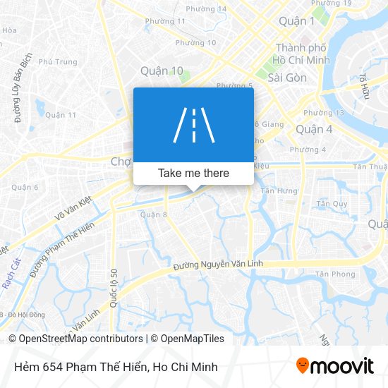 Hẻm 654 Phạm Thế Hiển map