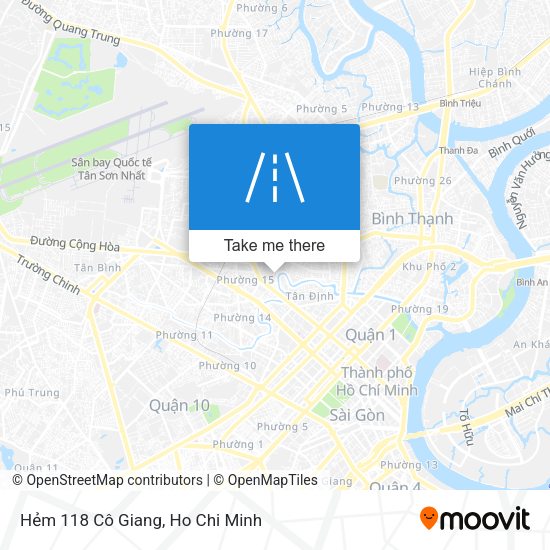 Hẻm 118 Cô Giang map