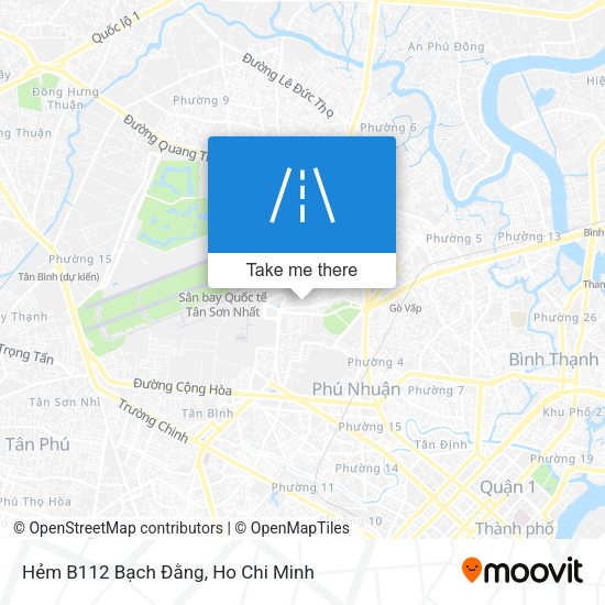 Hẻm B112 Bạch Đằng map