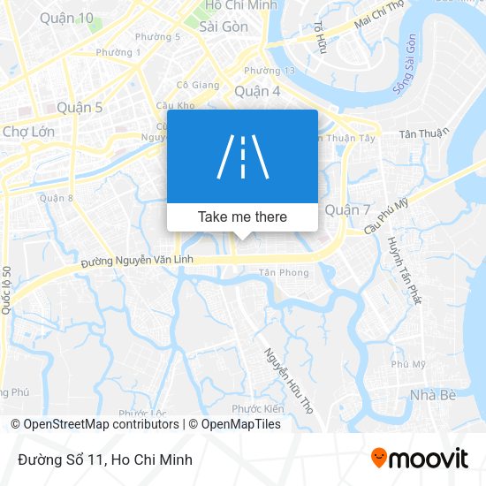 Đường Sổ 11 map
