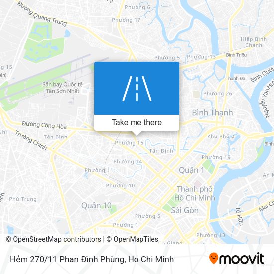 Hẻm 270/11 Phan Đình Phùng map