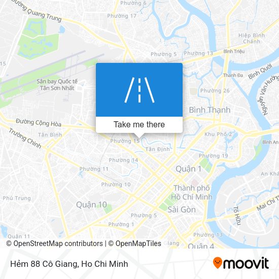 Hẻm 88 Cô Giang map