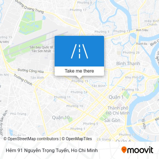 Hẻm 91 Nguyễn Trọng Tuyển map