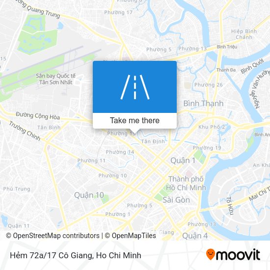Hẻm 72a/17 Cô Giang map