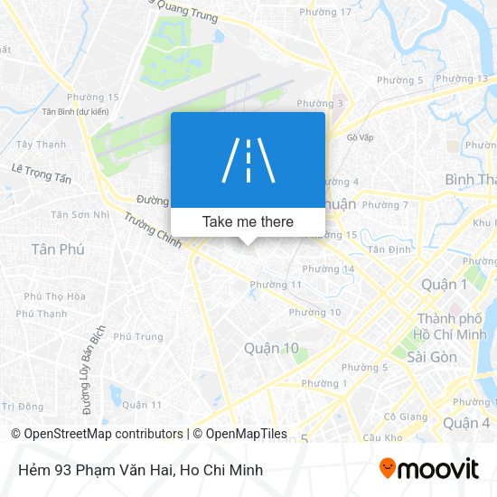 Hẻm 93 Phạm Văn Hai map