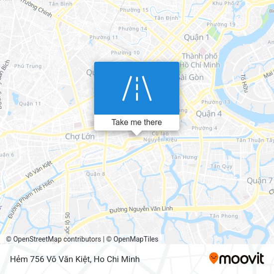 Hẻm 756 Võ Văn Kiệt map