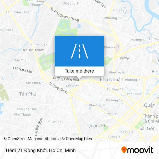 Hẻm 21 Đồng Khởi map