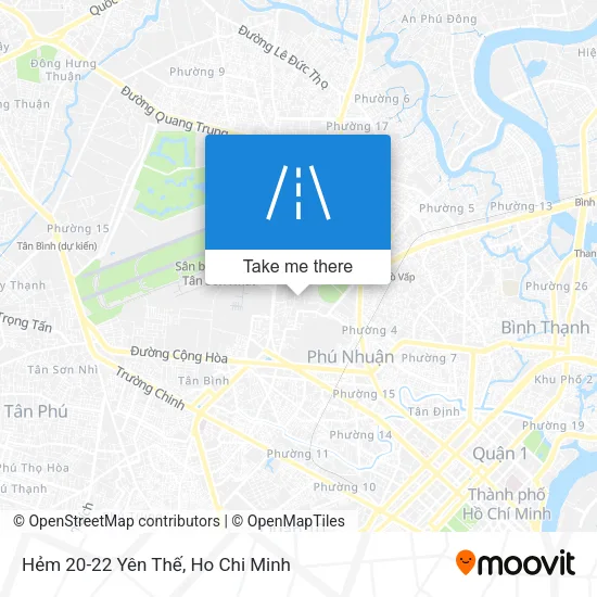 Hẻm 20-22 Yên Thế map