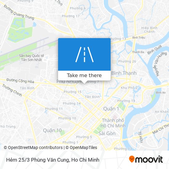 Hẻm 25/3 Phùng Văn Cung map