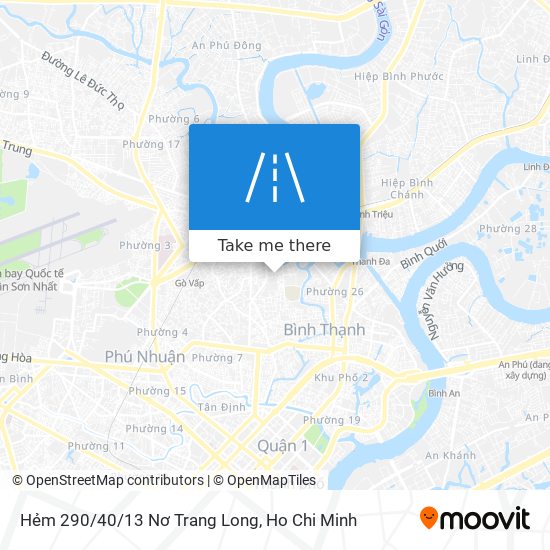 Hẻm 290/40/13 Nơ Trang Long map