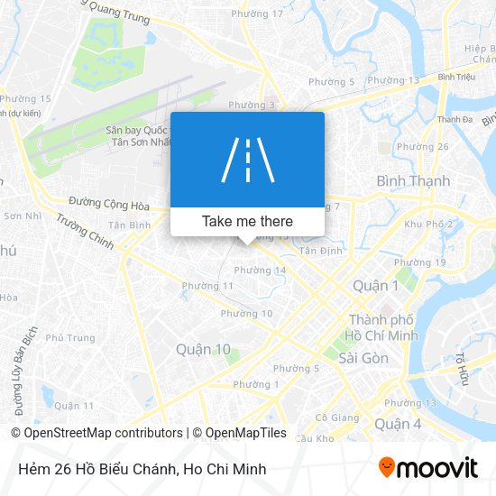 Hẻm 26 Hồ Biểu Chánh map