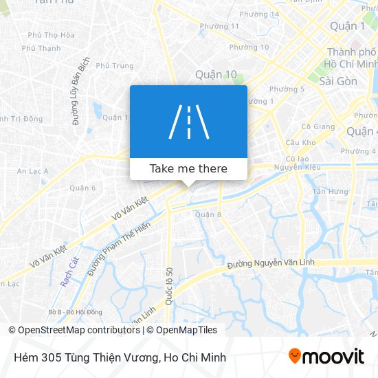 Hẻm 305 Tùng Thiện Vương map