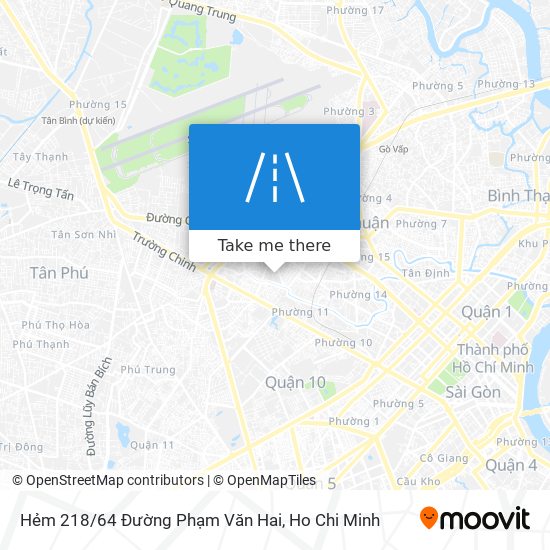 Hẻm 218/64 Đường Phạm Văn Hai map