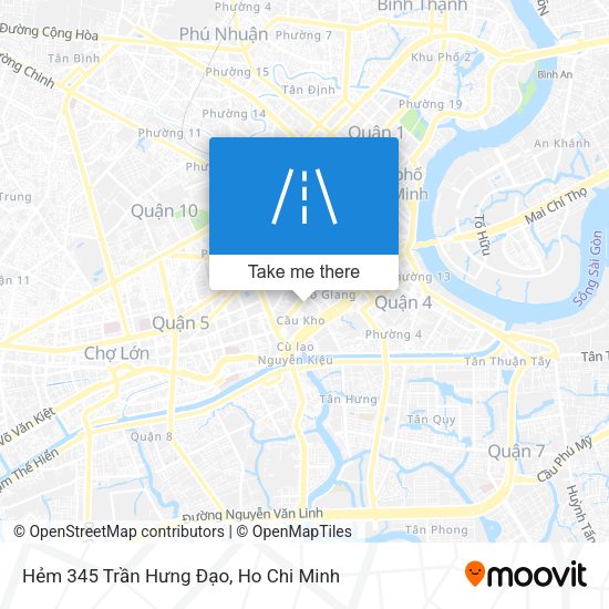 Hẻm 345 Trần Hưng Ðạo map