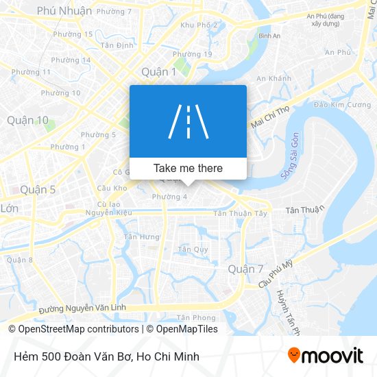 Hẻm 500 Đoàn Văn Bơ map