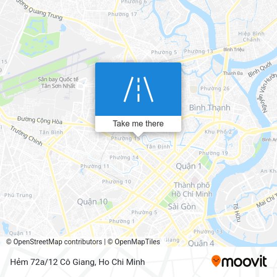 Hẻm 72a/12 Cô Giang map