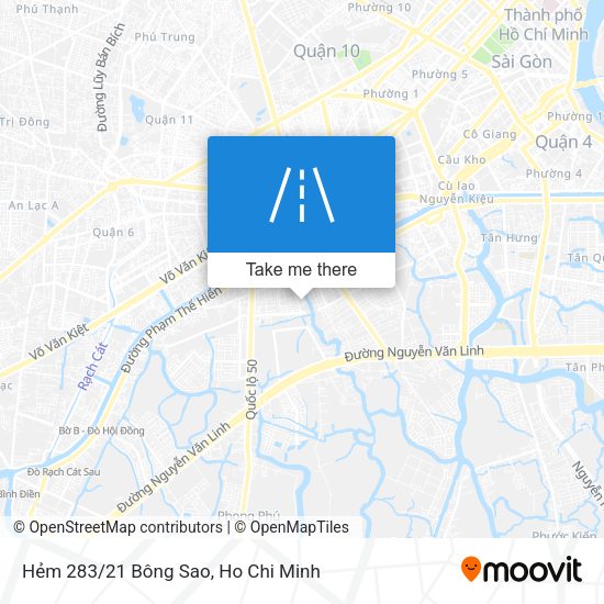 Hẻm 283/21 Bông Sao map