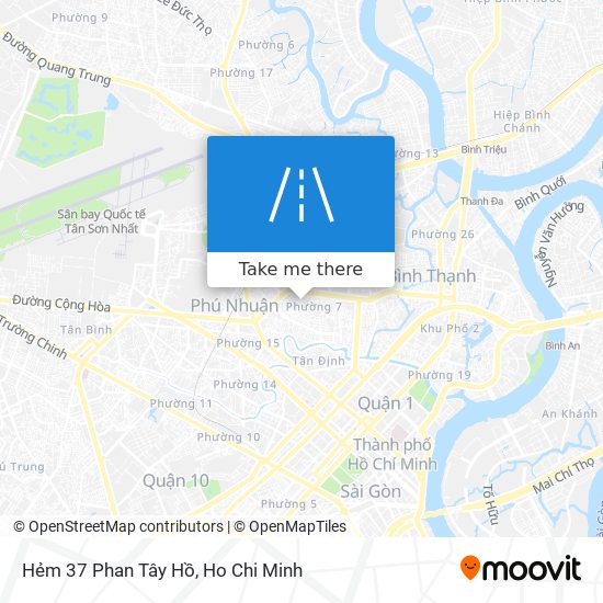 Hẻm 37 Phan Tây Hồ map