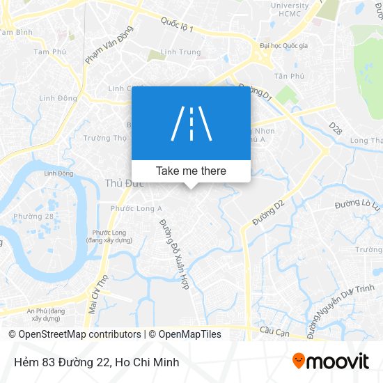 Hẻm 83 Đường 22 map