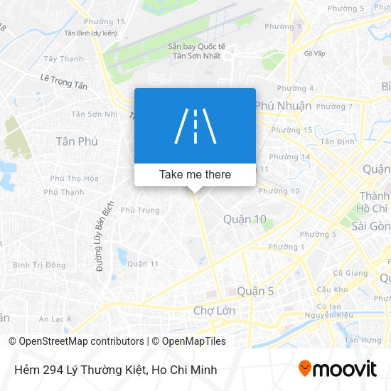 Hẻm 294 Lý Thường Kiệt map
