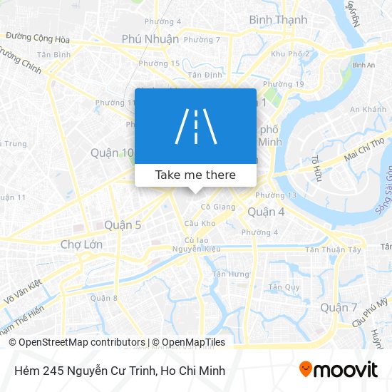 Hẻm 245 Nguyễn Cư Trinh map