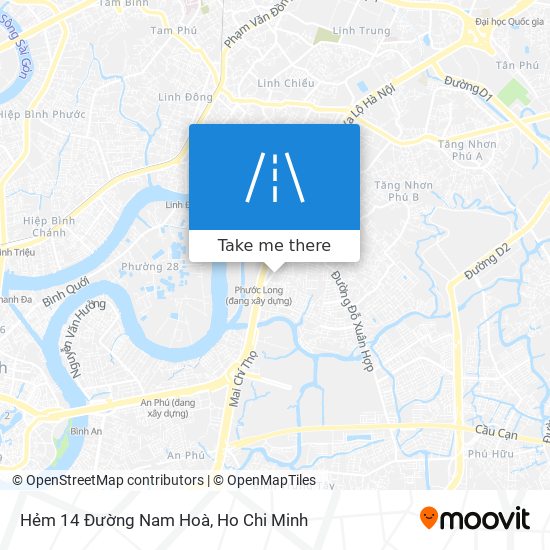 Hẻm 14 Đường Nam Hoà map