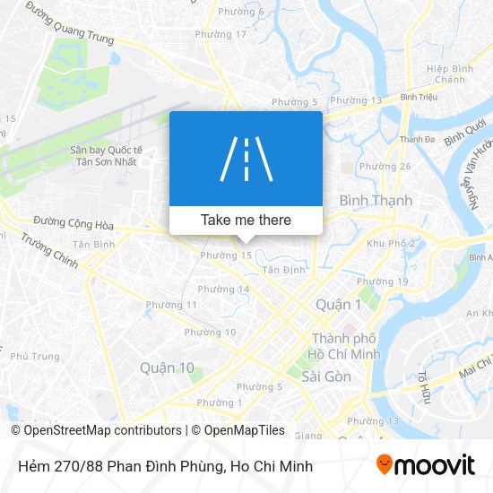 Hẻm 270/88 Phan Đình Phùng map