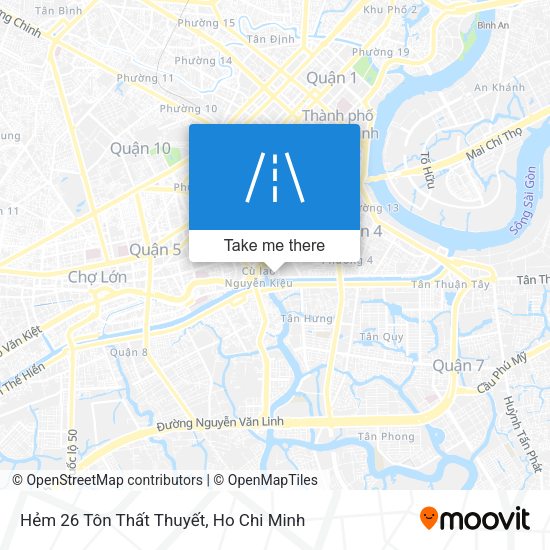Hẻm 26 Tôn Thất Thuyết map