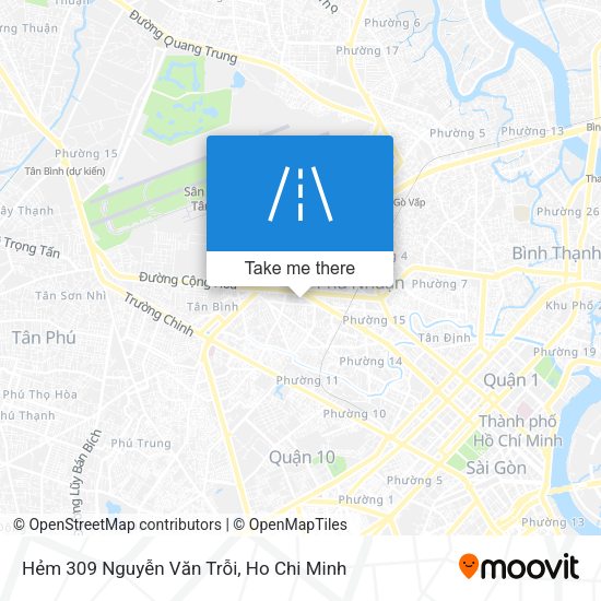 Hẻm 309 Nguyễn Văn Trỗi map