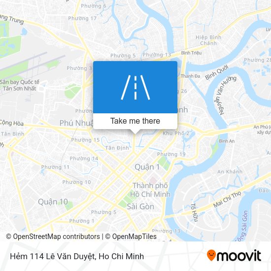 Hẻm 114 Lê Văn Duyệt map